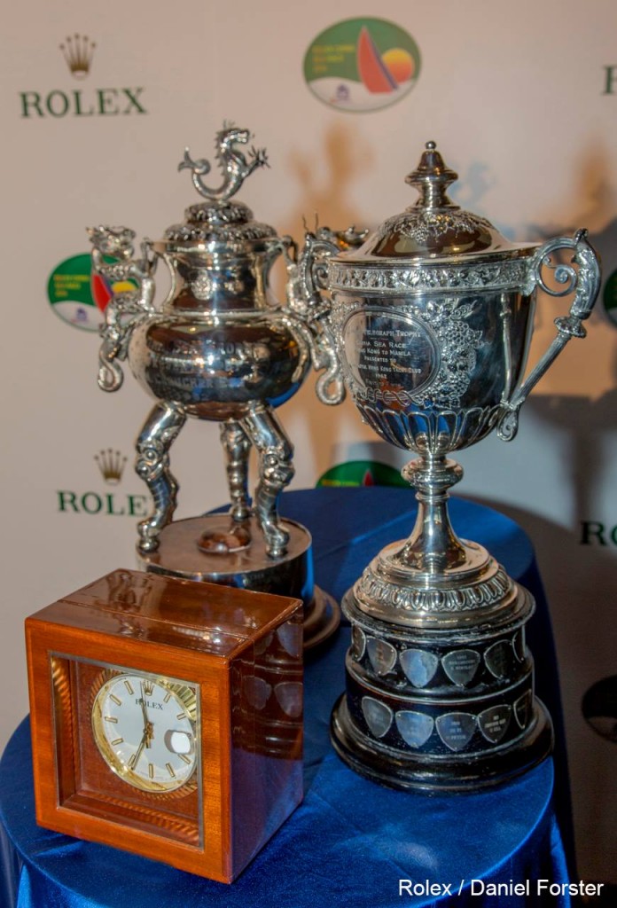 The Sunday Telegraph Trophy (right) - for Line Honours